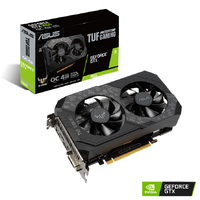 ASUS nVidia TUF-GTX1650-O4GD6-GAMING GTX 1650 OC Edition 4GB GDDR6, 1680 MHz Boost, nVidia Turing, Space-Grade Lube, IP5X Dust Resistant