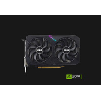 ASUS nVidia GeForce DUAL-RTX3050-8G-V2 RTX™ 3050 V2 8GB GDDR6 with two powerful Axial-tech fans and a 2-slot design for broad compatibility