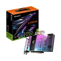 Gigabyte GV-N5080AORUSX W-16GD. GeForce RTX™ 5080, CUDA 10752, 16 GB. GDDR7,  PCI-E 5.0, 850W, HDMI 2.1b x1