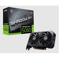 MSI nVidia GeForce RTX 5060 8G SHADOW 2X OC, PCI Express® Gen 5 x16, Boost: 2527 MHz, CUDA 3840 Units, 8GB GDDR7, . HDMI™ x 1