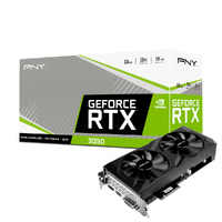 PNY GeForce RTX 3050 8GB Verto Dual Fan /PCI-Express 4.0 x8/ Clock Speed 1552 MHz/ Boost Speed 1777 MHz/ Memory Size 8GB GDDR6/ 3-year Warranty