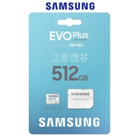 Micro SD Card 512GB Samsung Evo Plus micro SDXC Class 10 Camera Memory 130MB/s