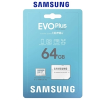 Micro SD Card 64GB Samsung Evo Plus micro SDXC Class 10 Camera Memory 130MB/s