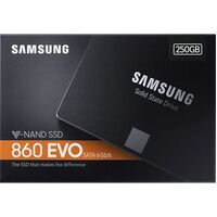 Samsung 860 EVO SSD 250GB Internal Solid State Drive Laptop 2.5" SATA III MZ-76E250BW 550MB/s
