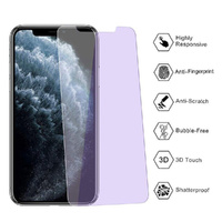 Nuglas 2x Screen Protector Anti Blue UV Tempered Glass For IPhone 11 Pro/X/Xs