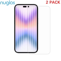 2x Screen Protector Nuglas Clear 9H Tempered Glass For iPhone 15 Pro Max /15 Plus
