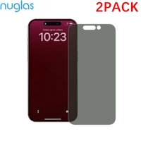 2x Screen Protector Nuglas Full Cover Privacy Tempered Glass iPhone 15 Pro Max/15 Plus