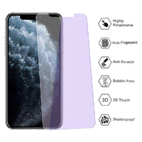 Nuglas Screen Protector Anti Blue UV Tempered Glass For IPhone 11 Pro/X/Xs