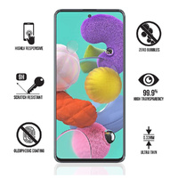 Nuglas Screen Protector Flat Clear Tempered Glass Full Cover Samsung A71/A21s