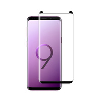 Nuglas Screen Protector 3D Full Cover Tempered Glass Curved Edge Galaxy S9 Black