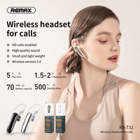 Wireless Headset REMAX T32 For HD Calls Light Weight High Quality Sound Black& White 