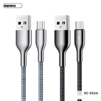 Phone cable REMAX Micro USB Kingpin Series Data & Fast Charging Cable RC-092m Black