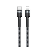 Phone Cable REMAX Jany Ses 20W PD Fast Charging Data Type C to IPhone Black
