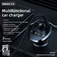 Car Charger REMAX MutiFuntional Kimbay Series 15W RCC109 Support U Disk TF Card