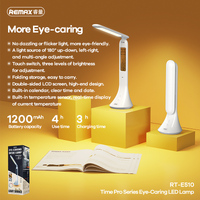LED Desk Lamp Remax Time Pro Series RT-E510 Eye Caring Free Folding With Display