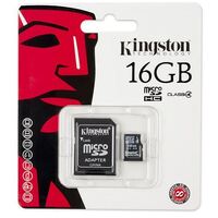 Kingston 16GB micro SD SDHC Canvas Select Plus 100R A1 C10 Card with Adapter