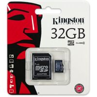 Kingston 32GB Micro SD Card SDHC C4 Card with Adapter