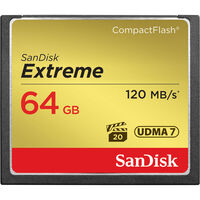 SanDisk Extreme 64GB CF Card Compact Flash 120MB/s Camera DSLR Memory Card SDCFXSB-064G