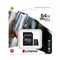 Kingston Canvas Select Plus 64GB Micro SD Card SDXC UHS-I Mobile Phone TF Memory Card 100Mb/s New
