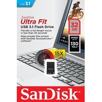 USB Drive 3.1 32GB Sandisk Ultra Fit CZ430 USB Flash Drive Memory Stick PC 130MB/s