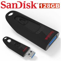 SanDisk USB 3.0 128GB Ultra Flash Drive Memory Stick Pen PC MAC 130MB/s SDCZ48-128G