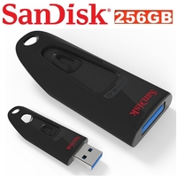 SanDisk USB 3.0 256GB Ultra USB Flash Drive Memory Stick Pen PC MAC 130MB/s SDCZ48-256G