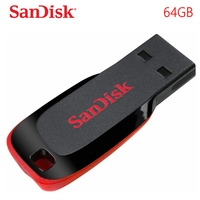 SanDisk USB Cruzer Blade 64GB Flash Drive Memory Stick PC MAC SDCZ50-064G