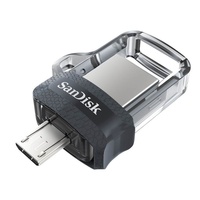 SanDisk USB Ultra 256GB Dual OTG Clear USB Flash Drive Memory Stick SDDD3-256G