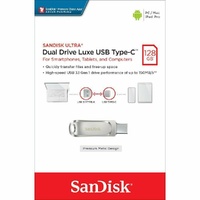 SanDisk Type-C USB Ultra Luxe 128GB Dual Drive Flash Drive Memory Stick 150MB/s SDDDC4-128G