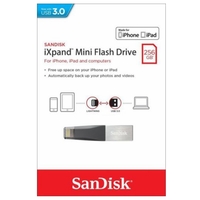 SanDisk iXpand Mini Flash Drive 256GB USB 3.0 Flash Drive Memory Stick For iPhone iPad PC SDIX40N-256G