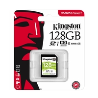 Kingston Canvas Select 128GB SD Card Class 10 SDXC UHS-I Camera HD Video Memory Card 80MB/s