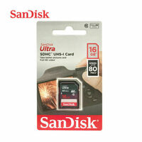 SanDisk 16GB SD Card SDHC Ultra Class 10 DSLR Video Camera Memory Card 80mb/s AU