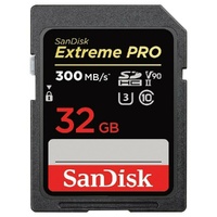 SanDisk SD Card Extreme Pro 32GB SDHC UHS-II Memory Card DSLR 4K Video 300MB/s SDSDXDK-032G