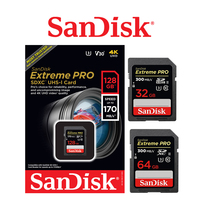 SanDisk Extreme Pro SD Card SDXC UHS-II Camera DSLR Memory Card 4K U3 300MB/s