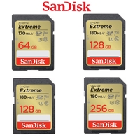 Sandisk Extreme SD Card 64GB 128GB 256GB Memory Card DSLR 4K UHD Video Camera