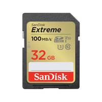 SanDisk Extreme 32GB SD Card SDHC UHS-I 100MB/s Camera DSLR Memory Card SDSDXVT