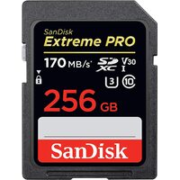 SanDisk Extreme Pro 256GB SD Card SDXC UHS-I Camera DSLR Memory Card U3 V30 4K UHD 170MB/s