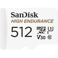SanDisk 512GB High Endurance Micro SD Card SDXC UHS-I Dash Camera Surveillance  Memory Card SDSQQNR-512G