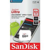 SanDisk Ultra 64GB Micro SD Card microSDHC UHS-I Full HD 100MB/s Mobile Phone Tablet TF Memory Card