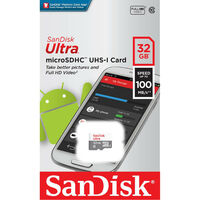 SanDisk Ultra 32GB Micro SD Card microSDHC UHS-I Full HD 100MB/s Mobile Phone Tablet TF Memory Card SDSQUNS-032G