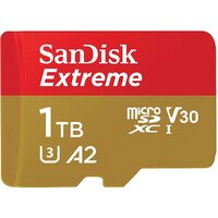 SanDisk Extreme 1TB Micro SD Card SDXC UHS-I Action Camera GoPro Memory Card 4K U3 160Mb/s A2