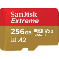 SanDisk Extreme 256GB Micro SD Card SDXC UHS-I Action Camera GoPro Memory Card 4K U3 160Mb/s A2 SDSQXA1-256G