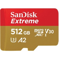 SanDisk Extreme 512GB Micro SD Card SDXC UHS-I Action Camera GoPro Memory Card 4K U3 160Mb/s A2 SDSQXA1-512G