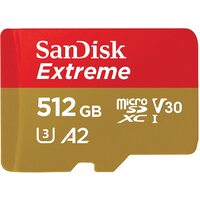 SanDisk Extreme 512GB Micro SD Card SDXC UHS-I Action Camera GoPro Memory Card 4K U3 160Mb/s A2