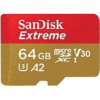 SanDisk Extreme 64GB Micro SD Card SDXC UHS-I Action Camera GoPro Memory Card 4K U3 SDSQXA2-064G