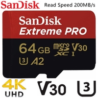 SanDisk Extreme Pro Micro SD 64GB Memory Card Dash Cam 200MB/s SDSQXCU-064G