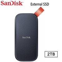 SanDisk SSD 2TB Portable SSD USB 3.2 Gen 2 Type C To A Cable SDSSED30-2T00-G25
