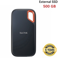 SanDisk SSD 500GB Extreme Portable USB 3.2 Gen 2 Type C Type A IP55 SDSSDE61-500G