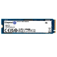 SSD Kingston NV2 M.2 PCIe 4.0 NVMe 1TB Solid State Drive for Notebooks & Systems