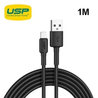 Phone Cable USP BoostUp Lightning to USB-A Cable 1M Black Quick Charge & Connect